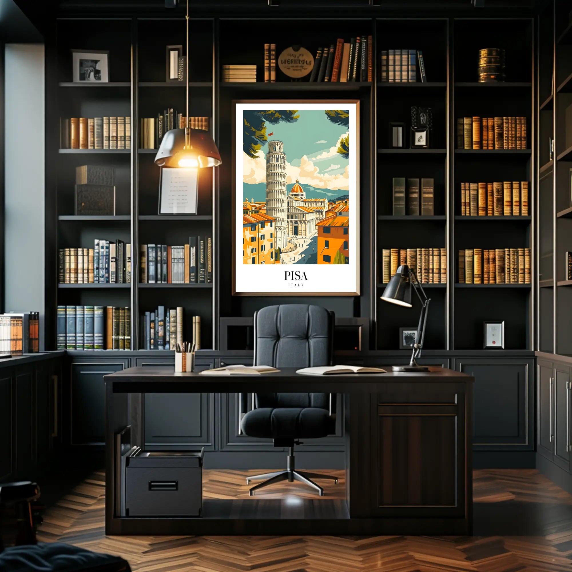 Leaning Tower of Pisa Travel Poster PosterGoat