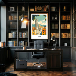 Leaning Tower of Pisa Travel Poster PosterGoat