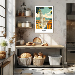 Leaning Tower of Pisa Travel Poster PosterGoat