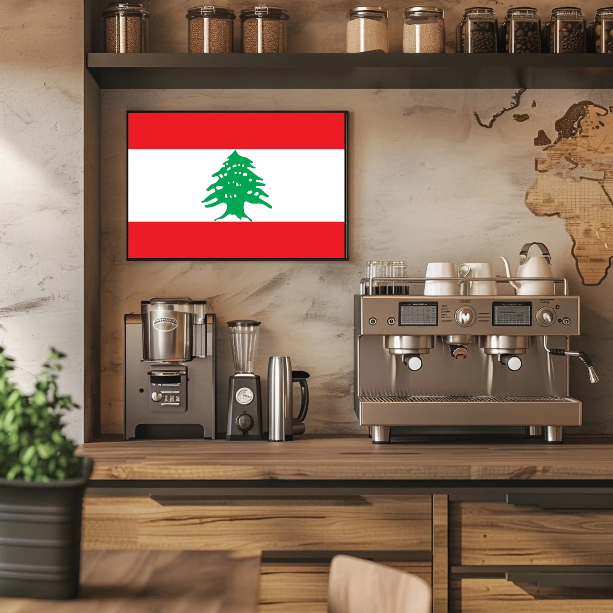 Lebanese Flag National Symbolism Country Flag Poster PosterGoat