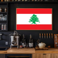 Lebanese Flag National Symbolism Country Flag Poster PosterGoat