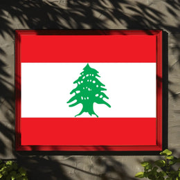 Lebanese Flag National Symbolism Country Flag Poster PosterGoat