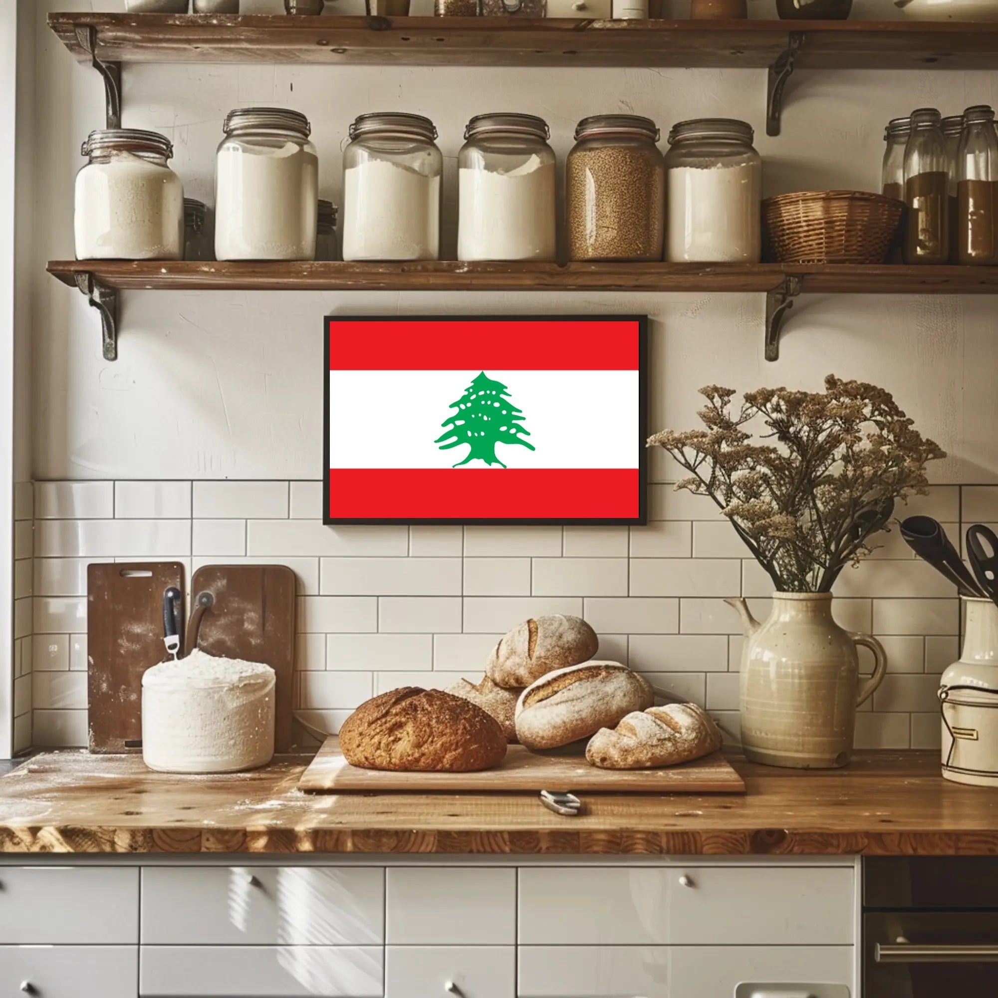 Lebanese Flag National Symbolism Country Flag Poster PosterGoat