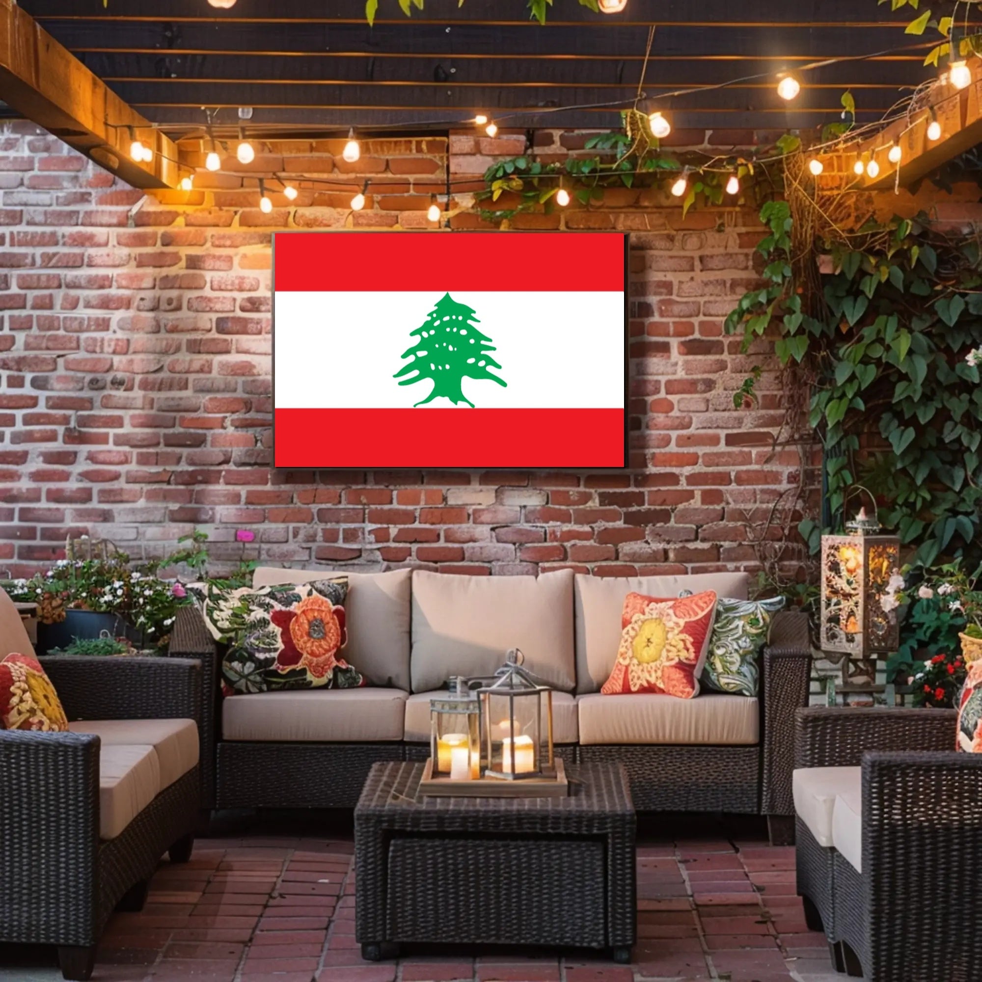 Lebanese Flag National Symbolism Country Flag Poster PosterGoat