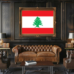 Lebanese Flag National Symbolism Country Flag Poster PosterGoat