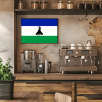 Lesotho Flag Cultural Pride Country Flag Poster PosterGoat