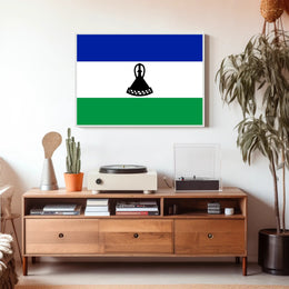 Lesotho Flag Cultural Pride Country Flag Poster PosterGoat