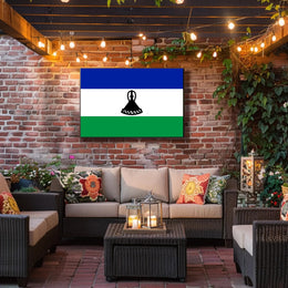 Lesotho Flag Cultural Pride Country Flag Poster PosterGoat