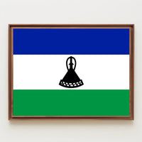 Lesotho Flag Cultural Pride Country Flag Poster PosterGoat