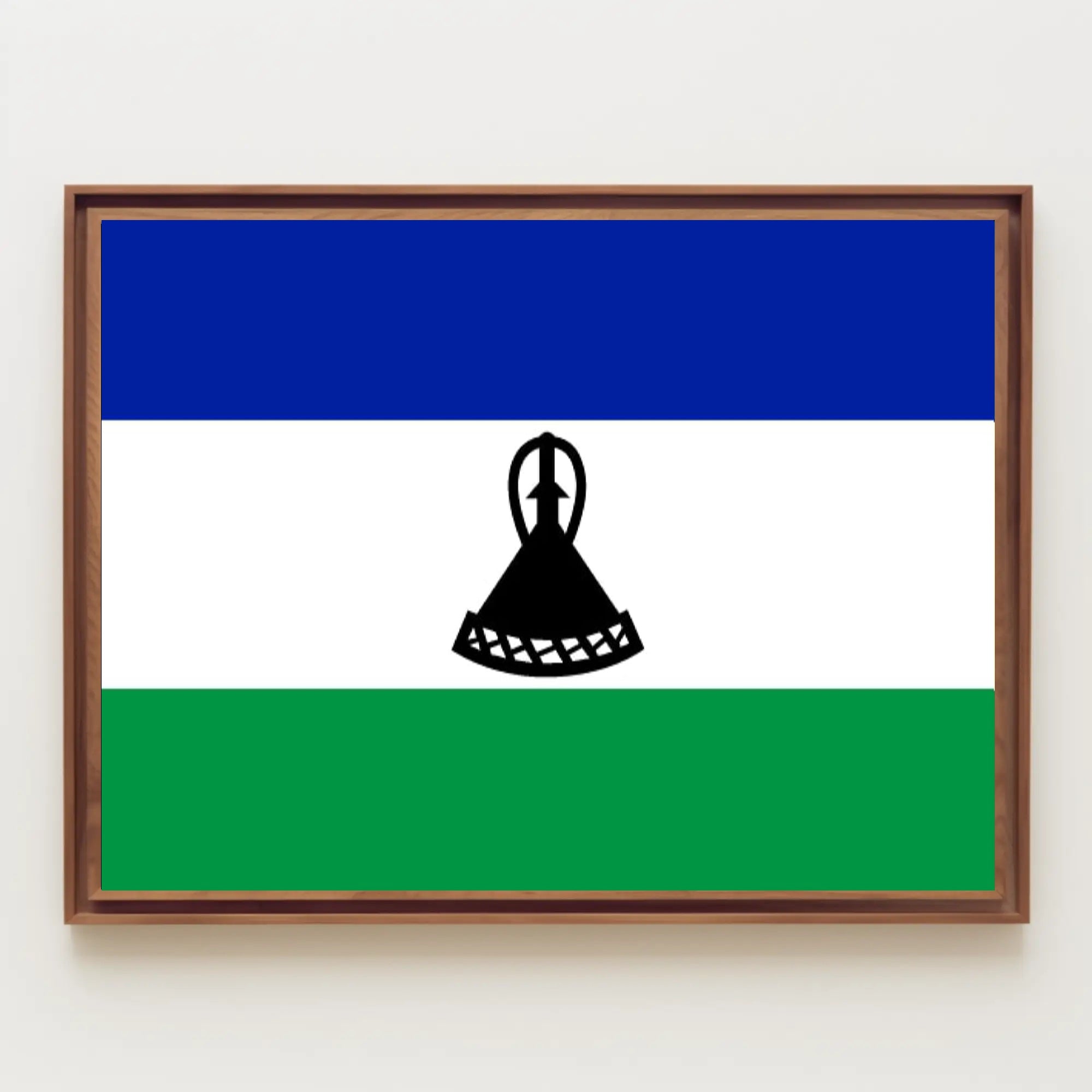 Lesotho Flag Cultural Pride Country Flag Poster PosterGoat