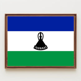 Lesotho Flag Cultural Pride Country Flag Poster PosterGoat
