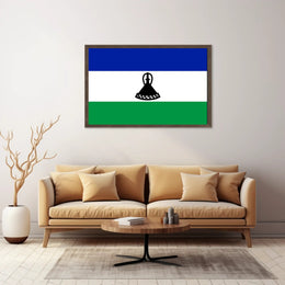 Lesotho Flag Cultural Pride Country Flag Poster PosterGoat