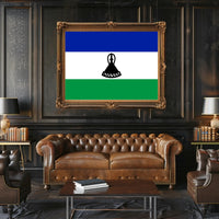 Lesotho Flag Cultural Pride Country Flag Poster PosterGoat