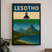 Lesotho Scenic Beauty Vintage Travel Poster PosterGoat