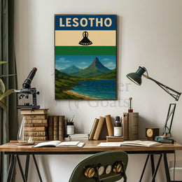 Lesotho Scenic Beauty Vintage Travel Poster PosterGoat