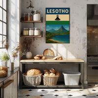 Lesotho Scenic Beauty Vintage Travel Poster PosterGoat