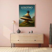 Lesotho The Kingdom in the Sky Poster PosterGoat