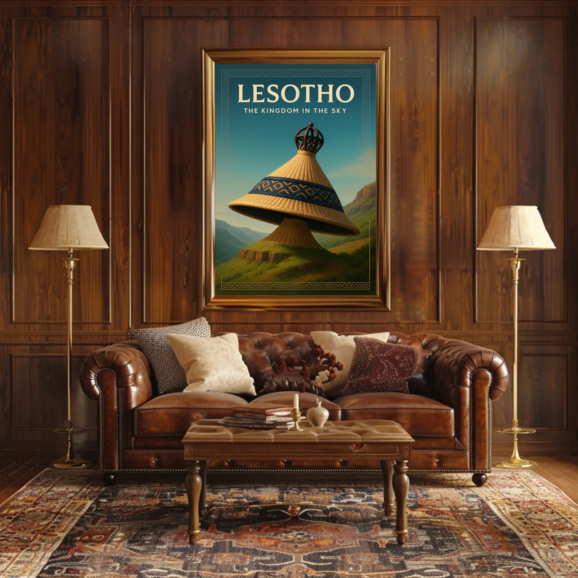 Lesotho The Kingdom in the Sky Poster PosterGoat