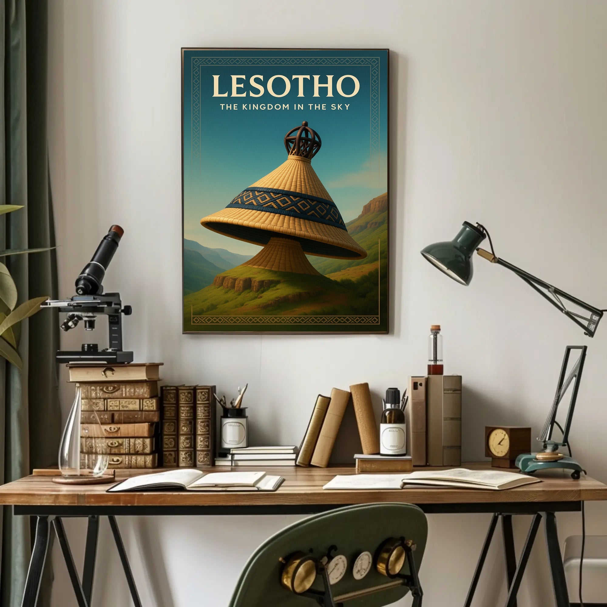 Lesotho The Kingdom in the Sky Poster PosterGoat