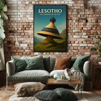 Lesotho The Kingdom in the Sky Poster PosterGoat