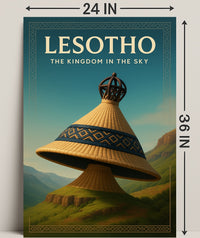 Lesotho The Kingdom in the Sky Poster PosterGoat