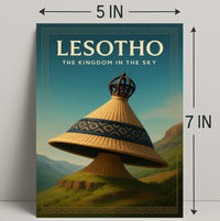 Lesotho The Kingdom in the Sky Poster PosterGoat