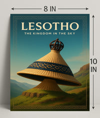 Lesotho The Kingdom in the Sky Poster PosterGoat
