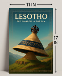 Lesotho The Kingdom in the Sky Poster PosterGoat
