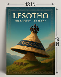 Lesotho The Kingdom in the Sky Poster PosterGoat