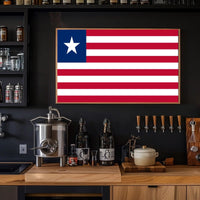 Liberian Flag Patriotic National Pride Country Flag Poster PosterGoat