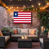Liberian Flag Patriotic National Pride Country Flag Poster PosterGoat