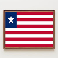 Liberian Flag Patriotic National Pride Country Flag Poster PosterGoat