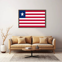 Liberian Flag Patriotic National Pride Country Flag Poster PosterGoat