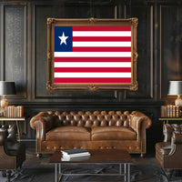 Liberian Flag Patriotic National Pride Country Flag Poster PosterGoat