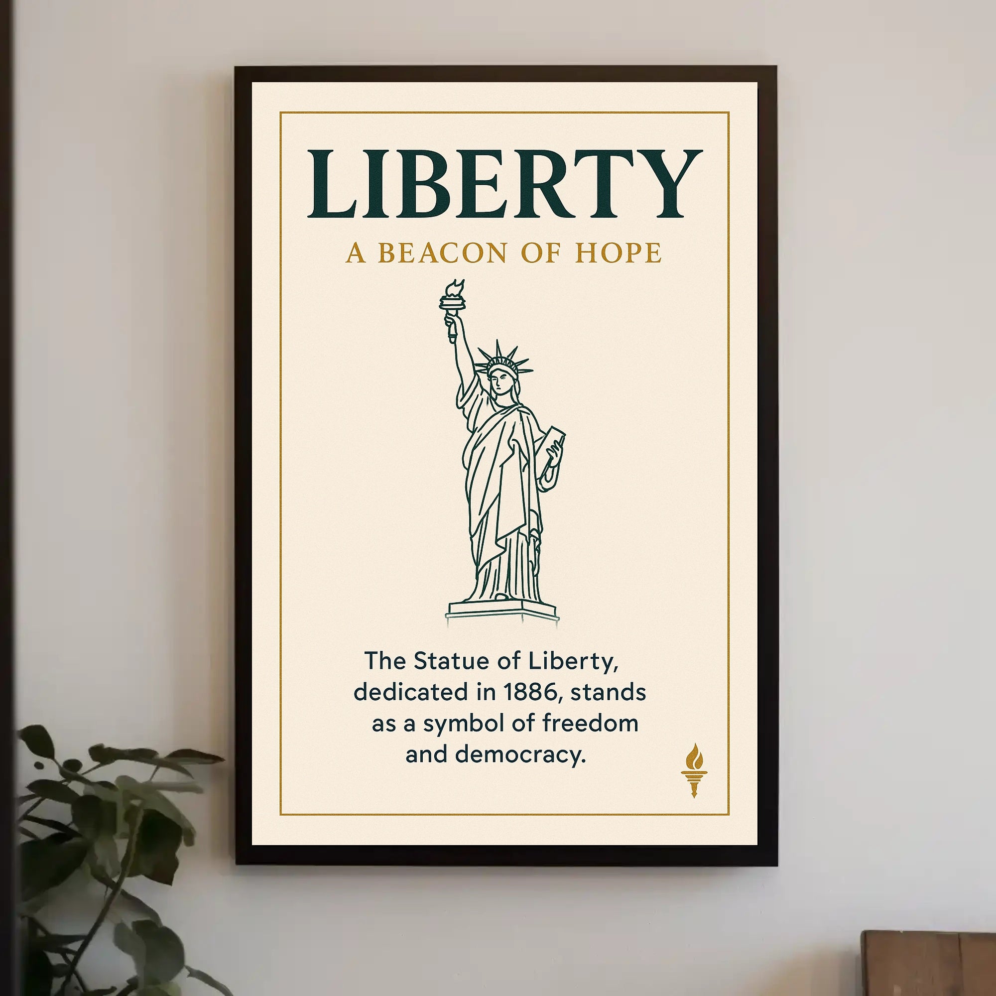 Liberty A Beacon of Hope Poster PosterGoat