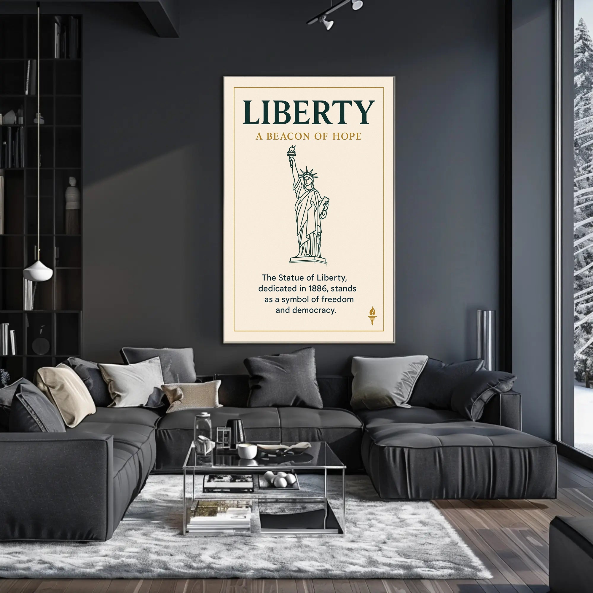 Liberty A Beacon of Hope Poster PosterGoat