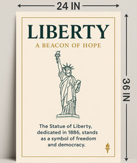 Liberty A Beacon of Hope Poster PosterGoat