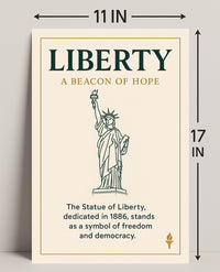 Liberty A Beacon of Hope Poster PosterGoat