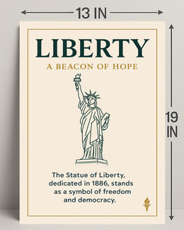 Liberty A Beacon of Hope Poster PosterGoat
