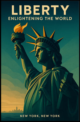 Liberty Enlightening The World Poster PosterGoat
