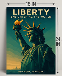 Liberty Enlightening The World Poster PosterGoat