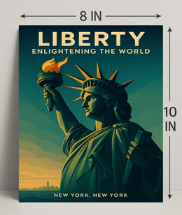 Liberty Enlightening The World Poster PosterGoat