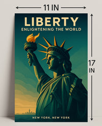 Liberty Enlightening The World Poster PosterGoat