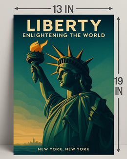 Liberty Enlightening The World Poster PosterGoat