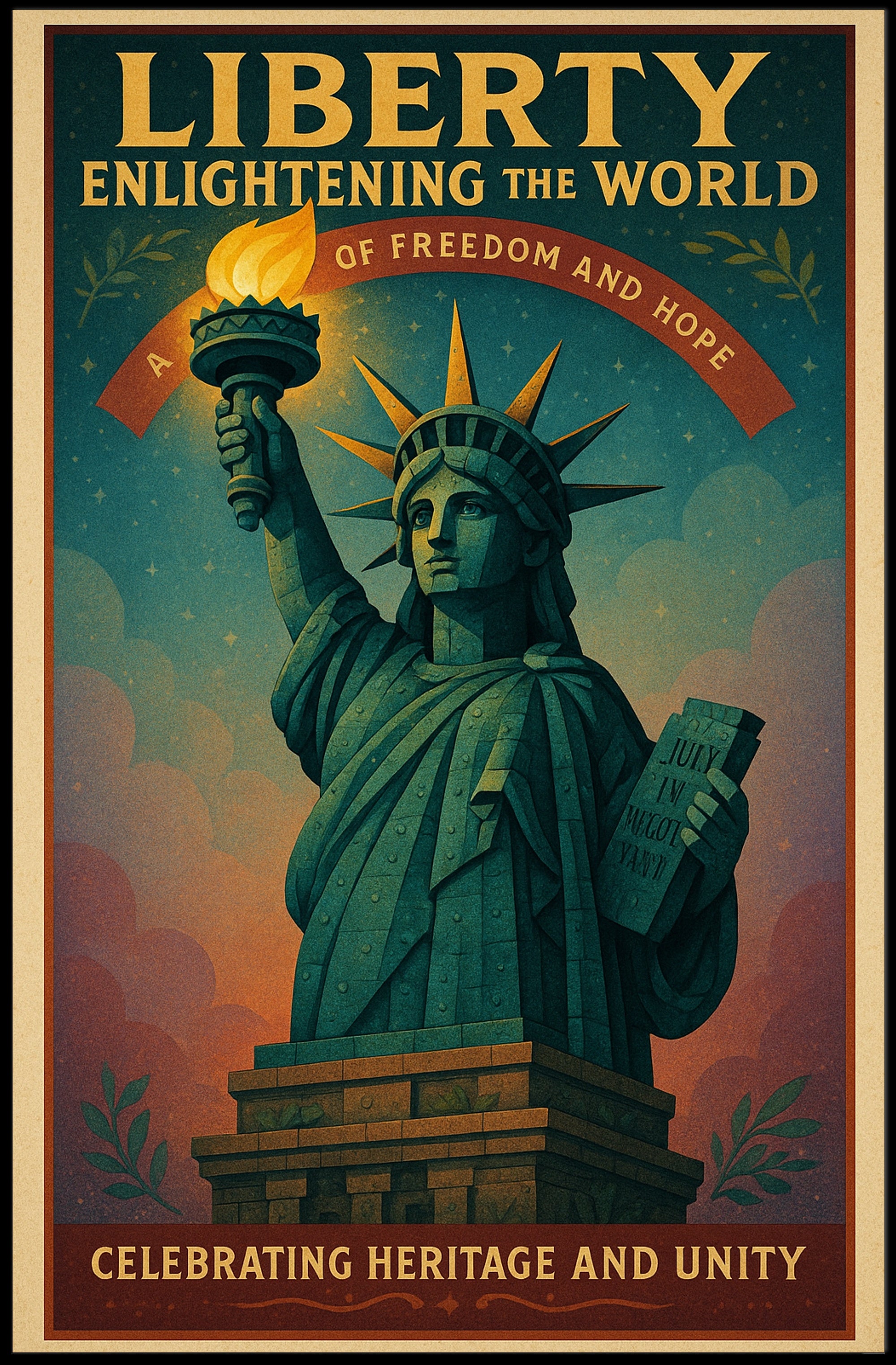 Liberty Enlightening the World Poster PosterGoat