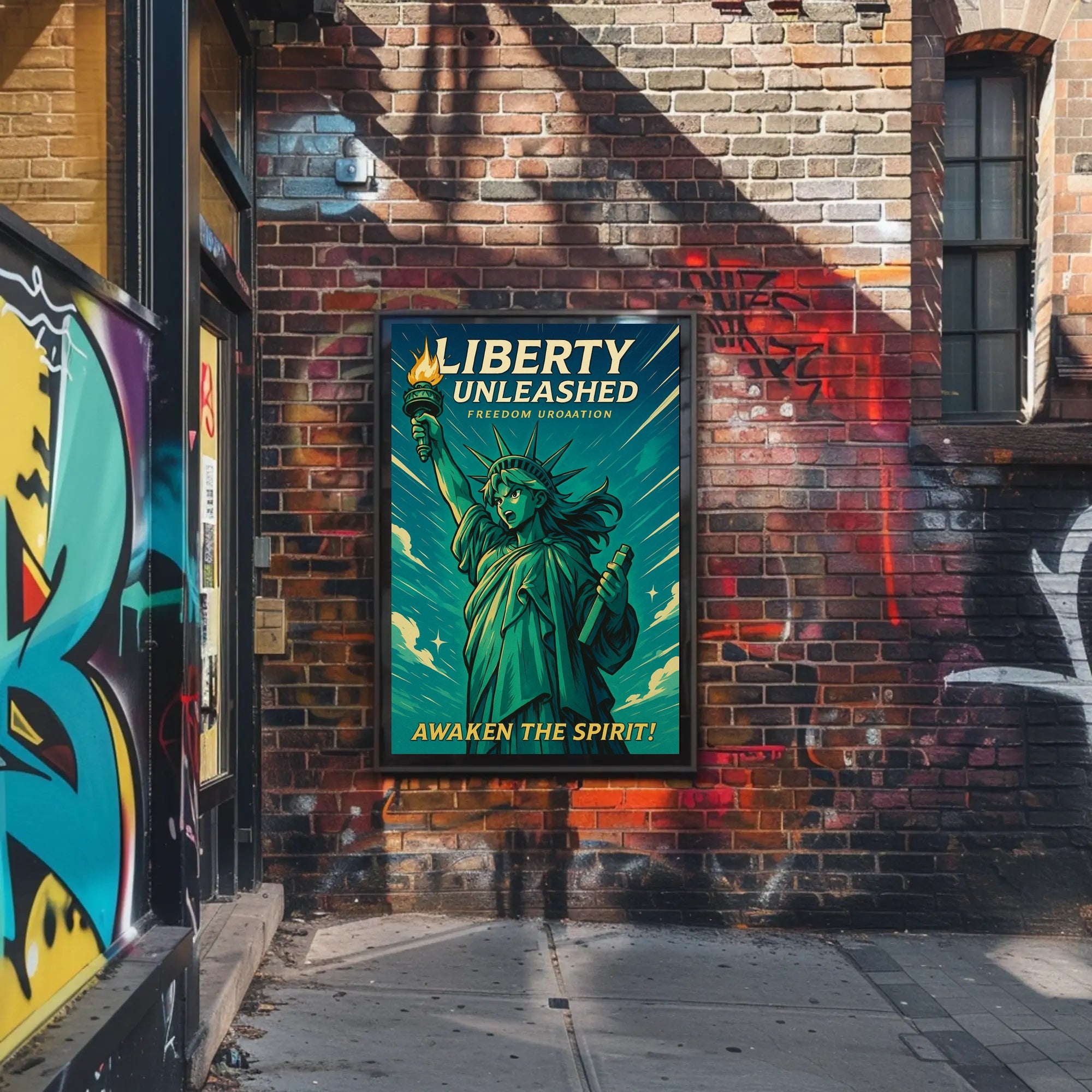 Liberty Unleashed Wall Art Print for Home Decor PosterGoat