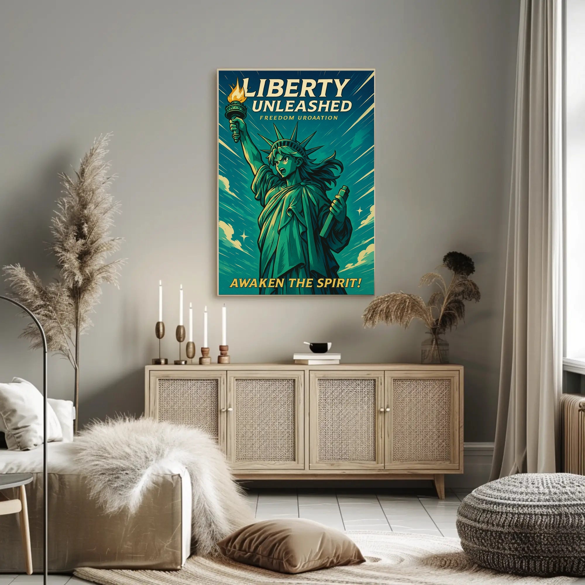 Liberty Unleashed Wall Art Print for Home Decor PosterGoat