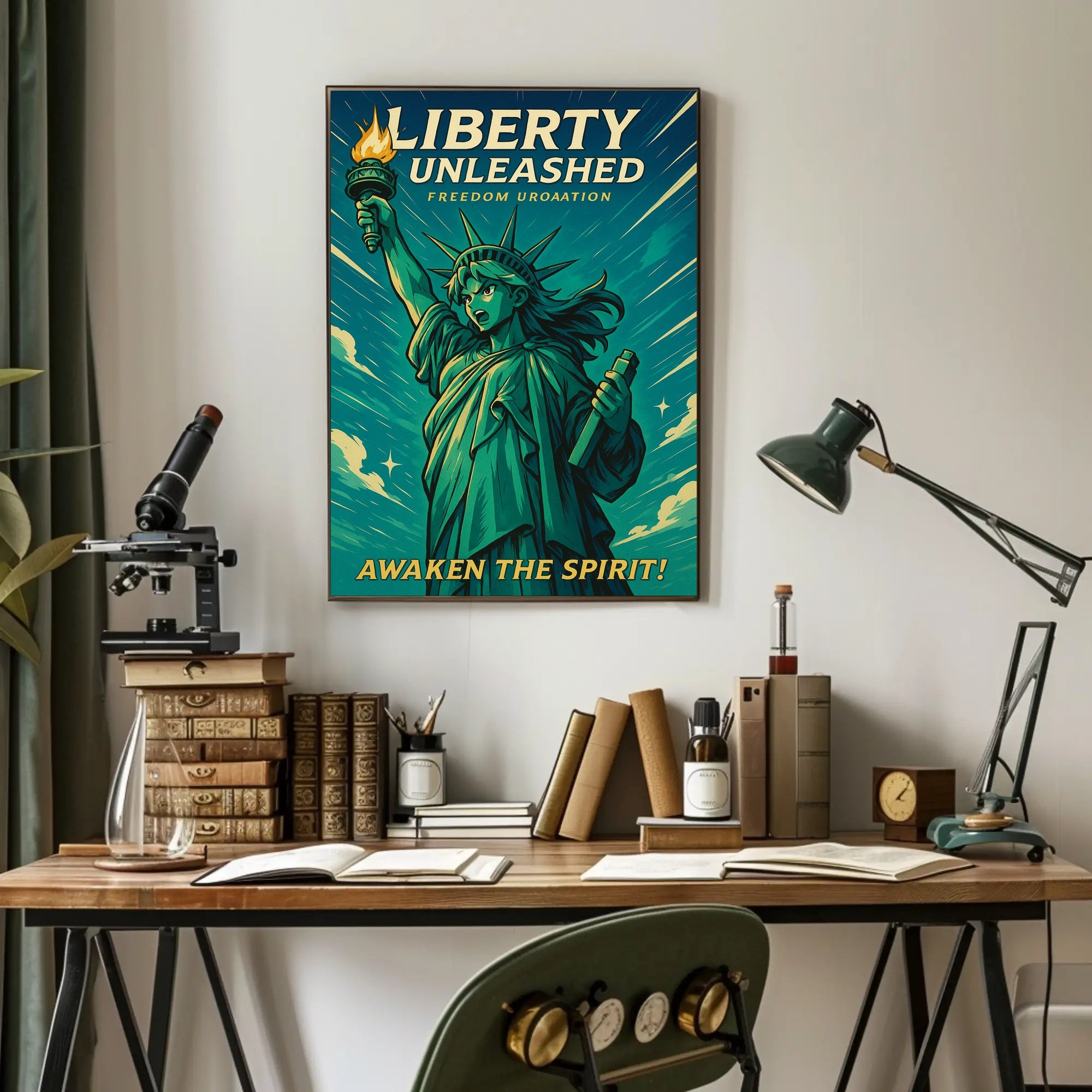 Liberty Unleashed Wall Art Print for Home Decor PosterGoat