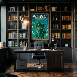Liberty Unleashed Wall Art Print for Home Decor PosterGoat