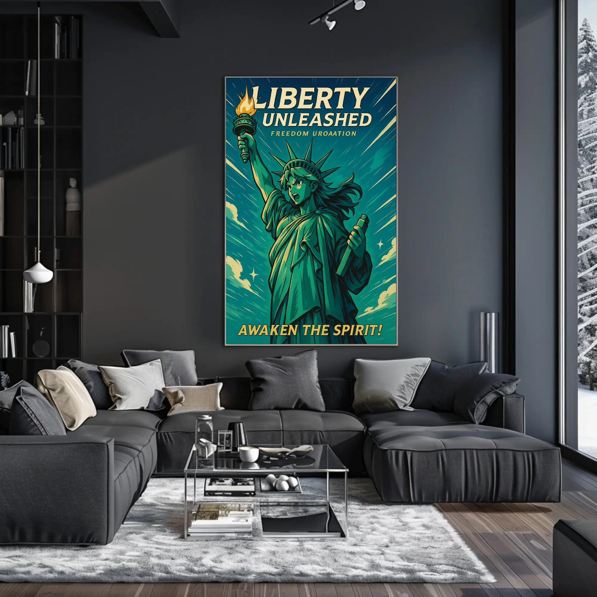 Liberty Unleashed Wall Art Print for Home Decor PosterGoat